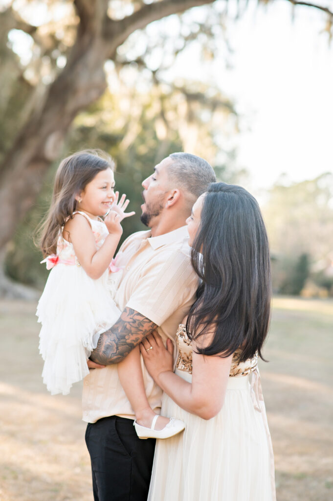 Gainesville family photographer capturing golden hour lifestyle session