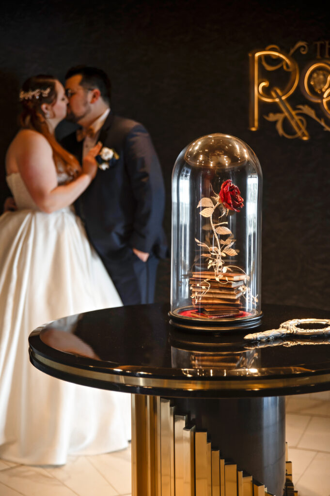 Disney Wish wedding photos ship deck portraits