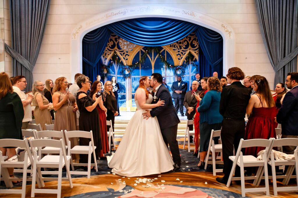 Disney Wish Wedding Ceremony in the Atrium