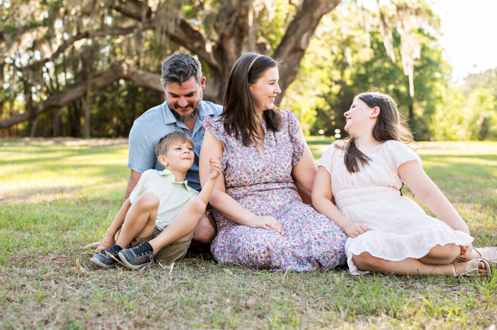 Gainesville Florida family photography golden hour