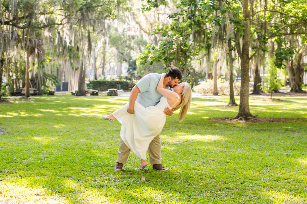 Romantic Kraft Azalea Garden engagement session