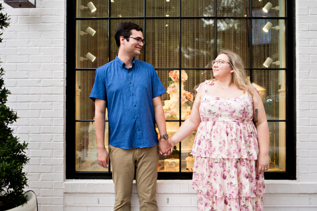 Engagement session in downtown Winter Garden Florida